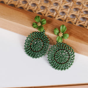 Saffy Green Earrings