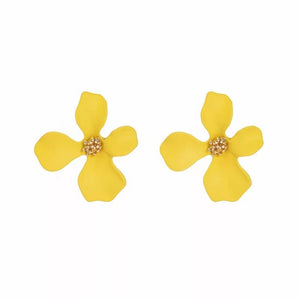 Stein Earrings Yellow